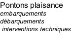 Pontons plaisance embarquements   débarquements   interventions techniques